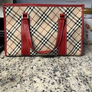 Burberry blue label tote bag vintage